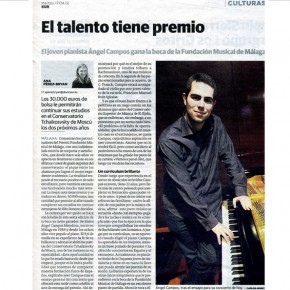 Ángel Campos gana el VI Premio Fundación Musical de Málaga